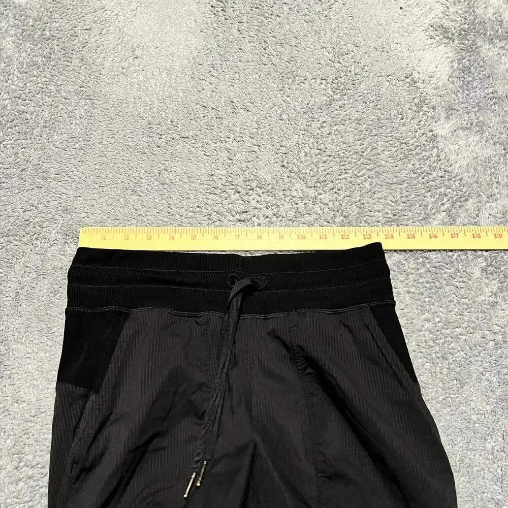 Lululemon Dance Studio Joggers Womens 4 Black High Rise Light Weight Activewear